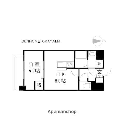 MAYFAIR田町PREMIUM(1LDK/10階)の間取り写真
