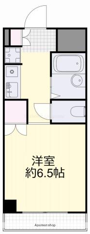 リアライズ西之町(1K/4階)の間取り写真