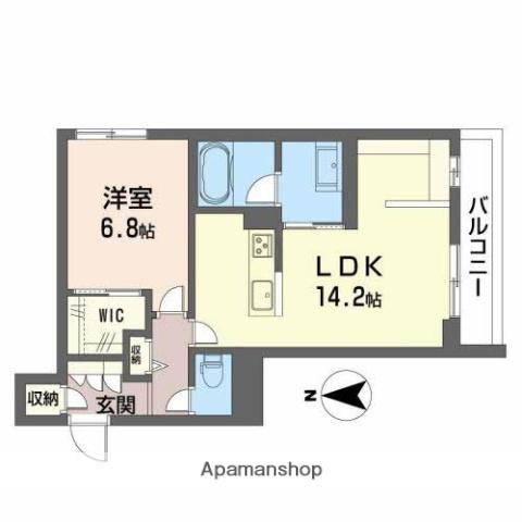 セントリビエ(1LDK/2階)の間取り写真