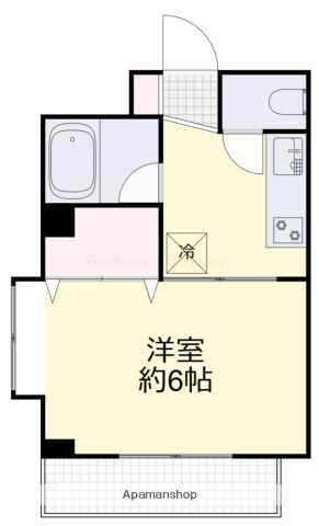 第2熊谷ビル(1K/2階)の間取り写真