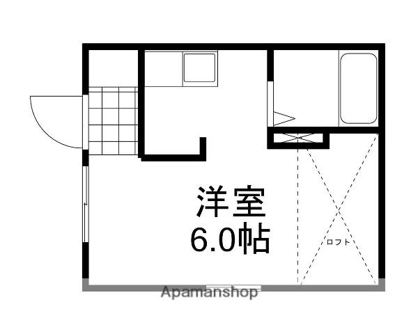 カサボニータ(ワンルーム/4階)の間取り写真