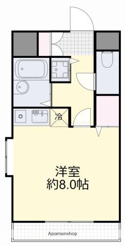 オーキッド青江(ワンルーム/3階)の間取り写真