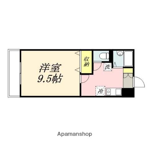 PALAZZOWAKO(1K/3階)の間取り写真