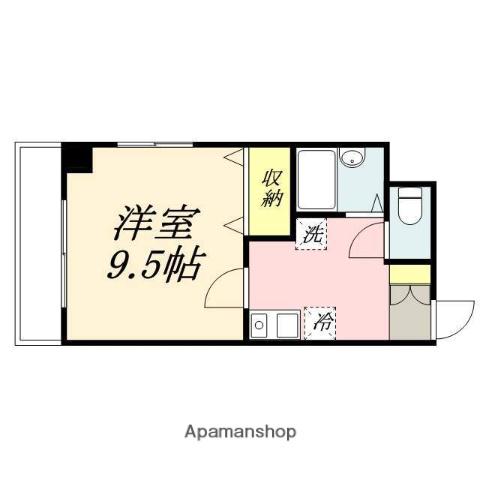 PALAZZOWAKO(1K/5階)の間取り写真