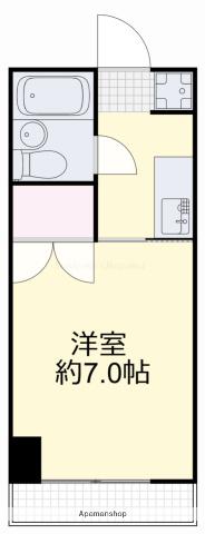 富田町共同ビル(1K/2階)の間取り写真