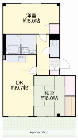 リ・グレイス(2DK/1階)の間取り写真