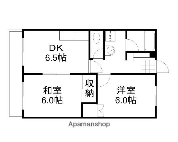 田中コーポ(2DK/1階)の間取り写真