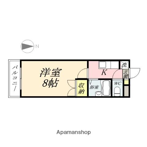 ベルシオンSHIMADA(1K/3階)の間取り写真