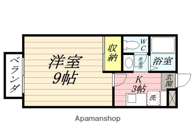 エステートピアM(1K/2階)の間取り写真