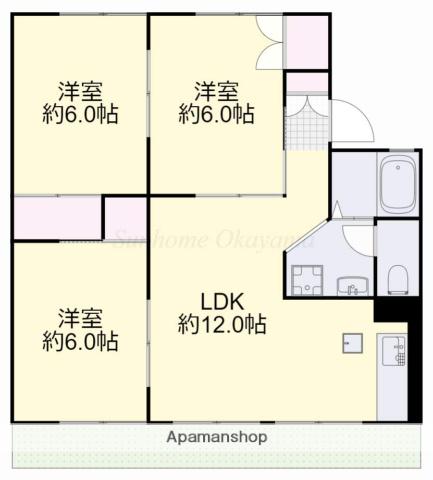 第2アネックス(3LDK/1階)の間取り写真