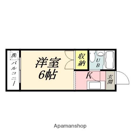 ST学南(1K/2階)の間取り写真