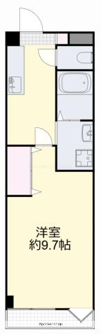 EXXA MODERN FLATS(1K/2階)の間取り写真