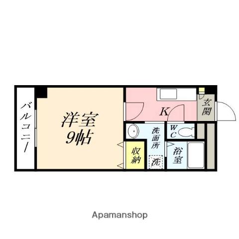 ルミナスライフ(1K/3階)の間取り写真