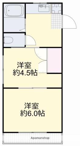 フローリッシュ神田Ⅰ(2K/1階)の間取り写真