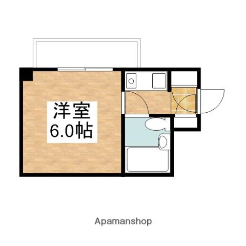 アルファ富田町(ワンルーム/5階)の間取り写真