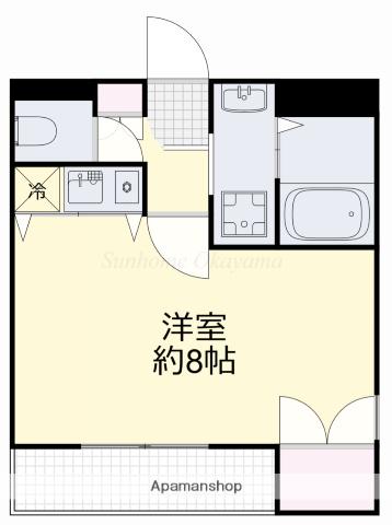 ピラミドⅠ(1K/1階)の間取り写真