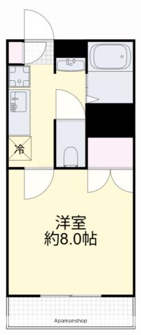 パルミラ江並(1K/7階)の間取り写真