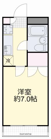 デュナミス笹ヶ瀬(1K/4階)の間取り写真