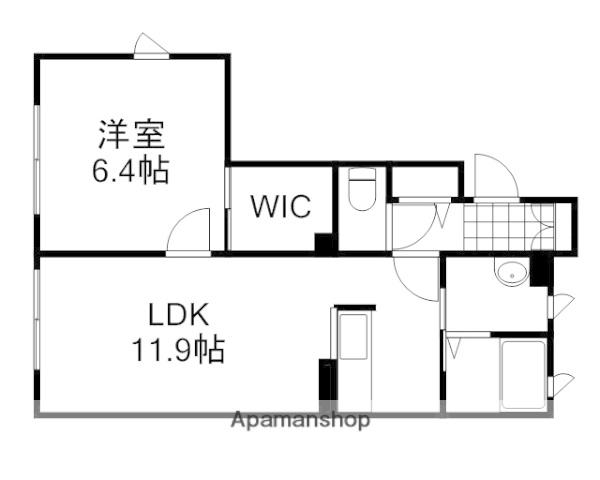 プリマヴェーラA(1LDK/1階)の間取り写真