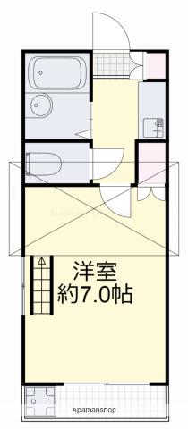 レセンテ614(1K/2階)の間取り写真