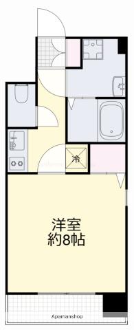 ルラシオン岡山奉還町(1K/6階)の間取り写真