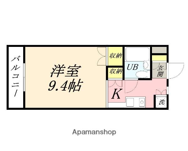 アクティブイン高島(1K/1階)の間取り写真