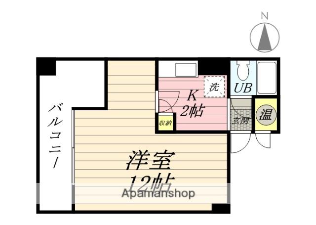 チサンマンション中山下(1K/6階)の間取り写真