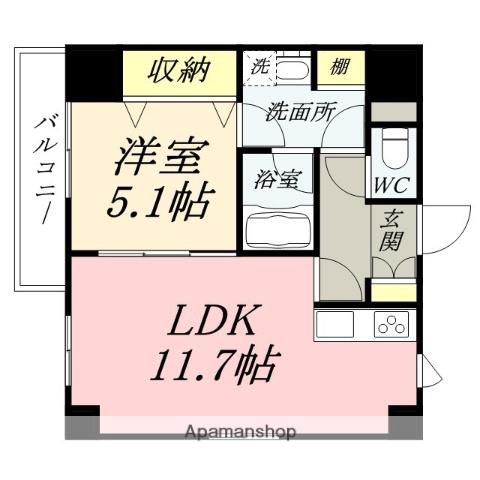 OWLSTYLE KANDACHO(1LDK/2階)の間取り写真