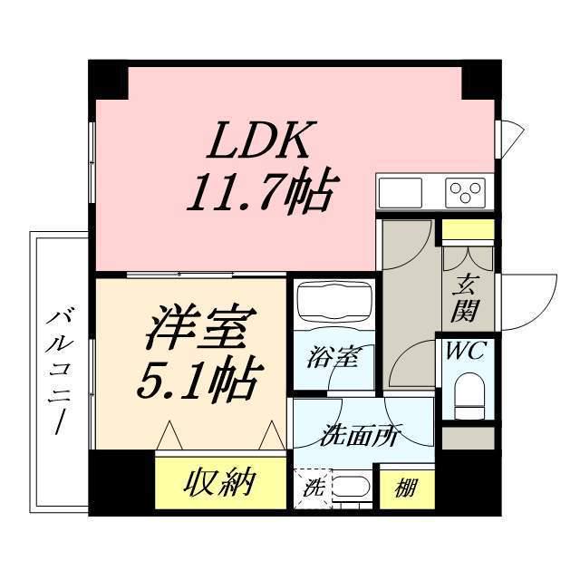 OWLSTYLE KANDACHO(1LDK/2階)の間取り写真