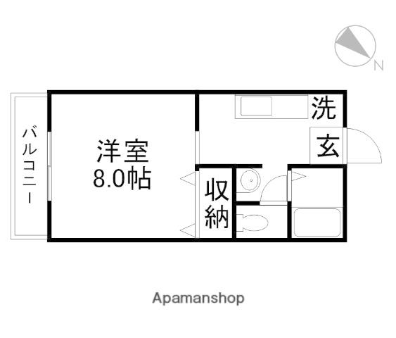 ブルームーン21(1K/1階)の間取り写真