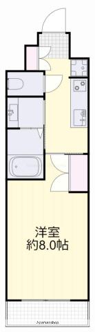 大供Aマンション(1K/7階)の間取り写真