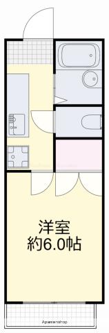 パルシティー長尾(1K/2階)の間取り写真