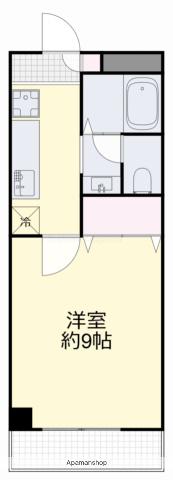 レポーズ春日(1K/3階)の間取り写真