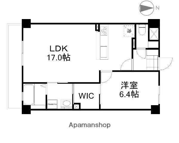 エムズサンシャイン(1LDK/4階)の間取り写真