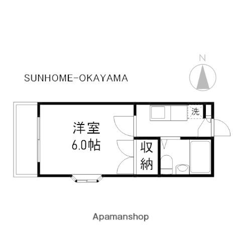 AVION901(1K/2階)の間取り写真