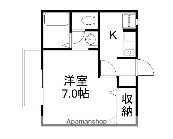 エスペランサ(1K/2階)の間取り写真