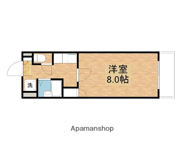 マーガレットM-Ⅱ(1K/1階)の間取り写真