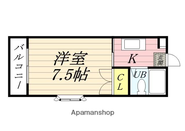 AVION902(1K/2階)の間取り写真