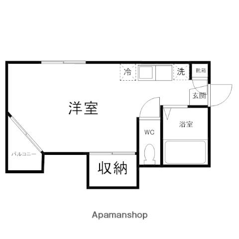 アメニティーハウス重実(1K/3階)の間取り写真