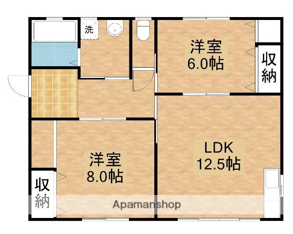 赤穂線 大多羅駅 徒歩18分 1階建 築22年(2LDK)の間取り写真