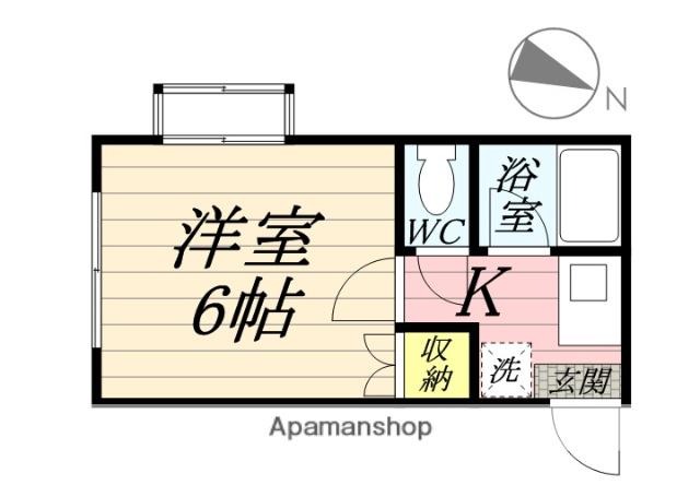 グリーンレジデンス(1K/2階)の間取り写真