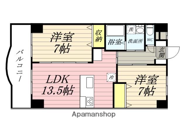 マーガレットA-2(2LDK/3階)の間取り写真