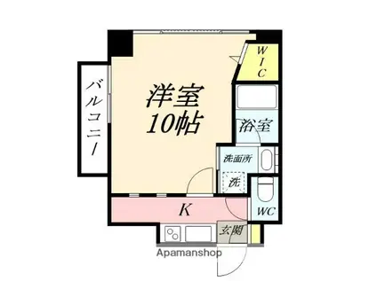 リッツ・ドエル・マンション(1K/6階)の間取り写真