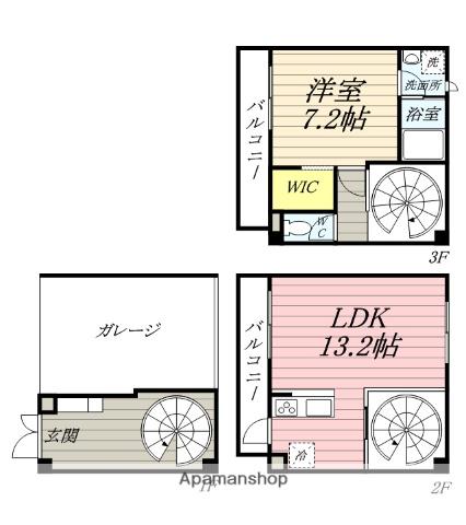 ＣＯＴＨＡＸ西古松(1LDK)の間取り写真