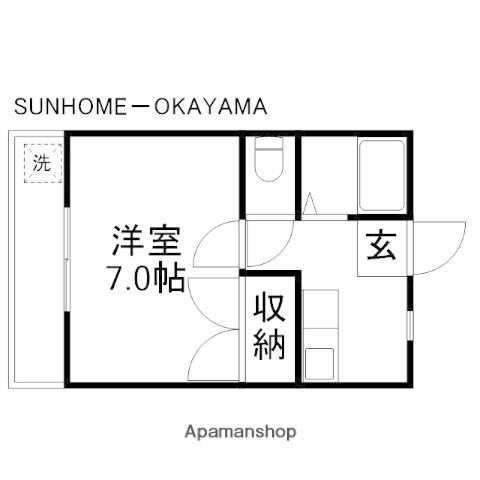 リバーシティ都(1K/4階)の間取り写真