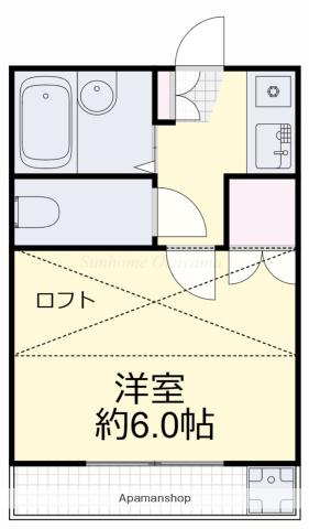 セフィラササキ2(1K/2階)の間取り写真