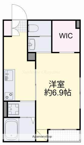 エスペランザ(1K/1階)の間取り写真