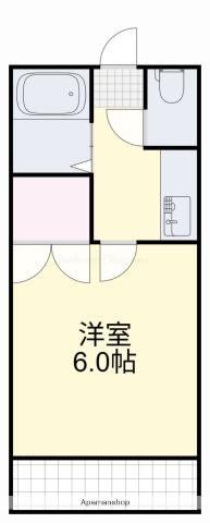 ブランパレス(1K/1階)の間取り写真