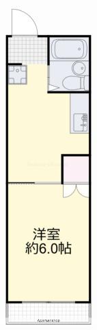 エバンス津島(1K/2階)の間取り写真