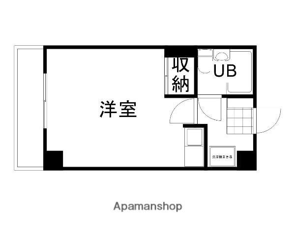 ルフォン 岡山駅前(ワンルーム/4階)の間取り写真